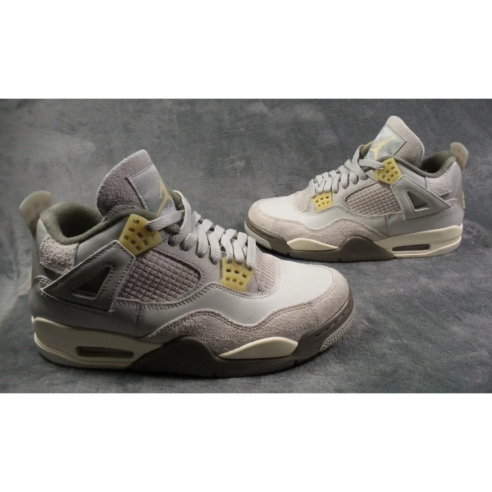Nike Air Jordan 4 Retro SE Shoes Mens Size 8‎ Gray Craft Photon Dust DV3742-021